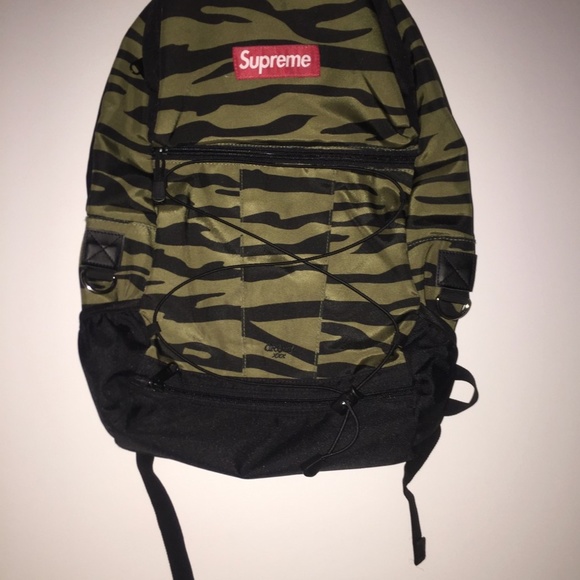 Supreme 2011 Box Logo Backpack in Zebra/Olive/Camo - Picture 5 of 6